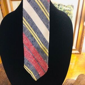 Men’s Red and Blue Silk Touch Micro Fibre Tie